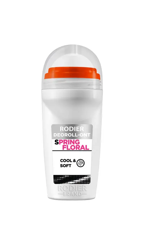 مام رول ضد تعریق زنانه  سفید رودیر مدل spring floral حجم 50mL
